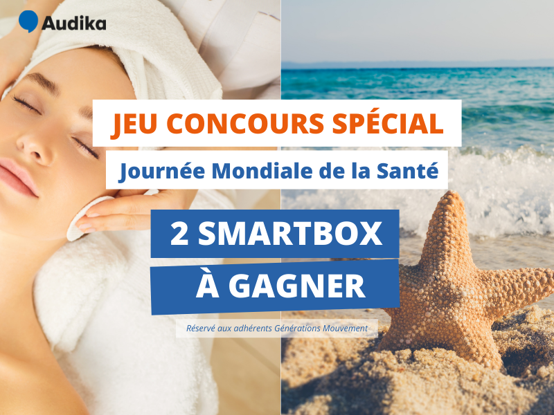 Lire la suite à propos de l’article Jeu-concours Audika : 2 Smartbox à gagner pour vos adhérents !