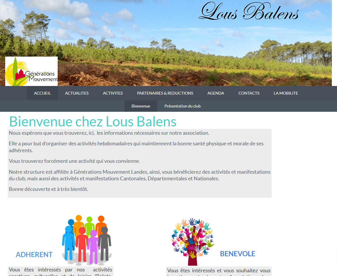 Lire la suite à propos de l’article Le club de Lous Balens vous présente son site internet SAGA !